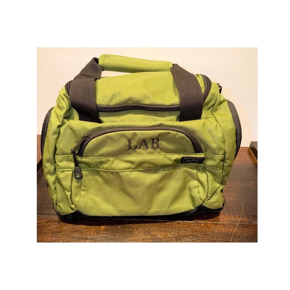 L.L. Bean‎ Green LAB Duffel Crossbody Bag Travel Gym Weekender Carry On
